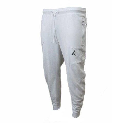 Spodnie dresy sportowe męskie białe Air Jordan Dri-FIT Training Fleece - DQ7890-135