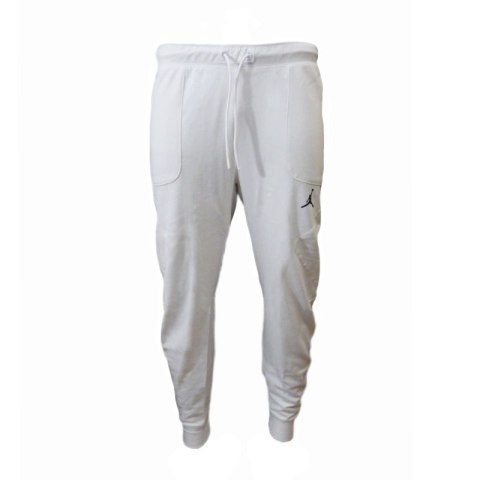 Spodnie dresy sportowe męskie białe Air Jordan Dri-FIT Training Fleece - DQ7890-135