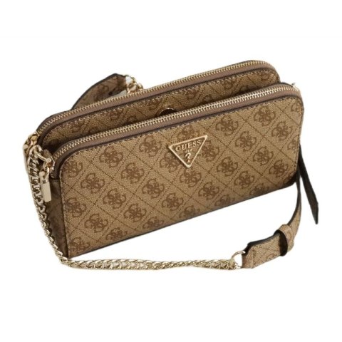 Torebka damska na ramię Guess Eco Erica Status Crossbody Bag Beżowa - HWESG951012-LTL