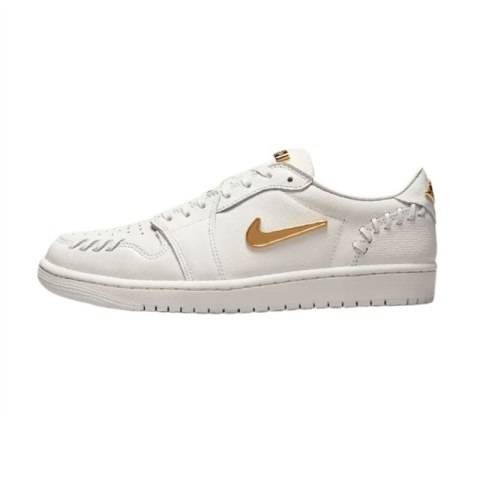 Buty damskie sportowe Air Jordan 1 Low Method of Make Wmns "White/Metallic Gold" - FN5032-100