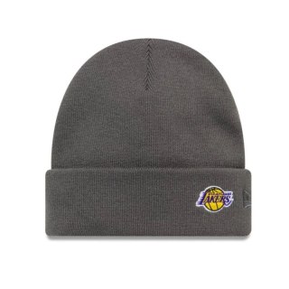 Czapka zimowa New Era NBA LA Los Angeles Lakers Mini Logo Dark Grey Cuff Knit Beanie - 60691118