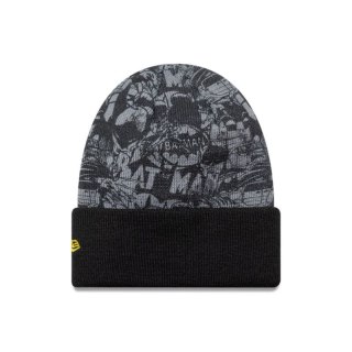 Czapka zimowa dziecięca New Era Batman Youth DC Black Cuff Knit Beanie - 60691137