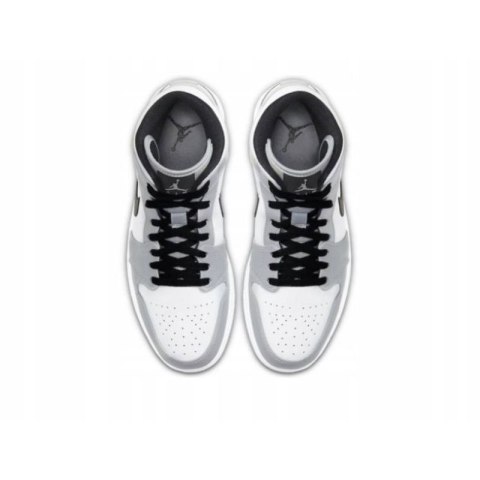 Buty męskie Air Jordan 1 Mid Light Smoke Grey - 554724-092