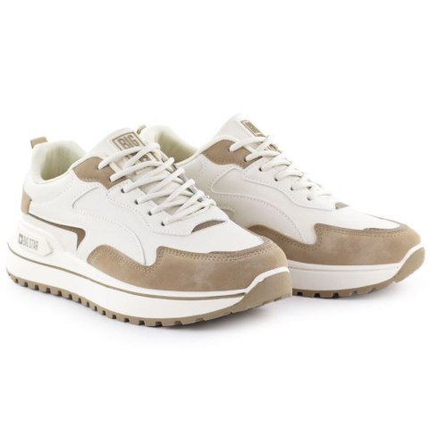 Buty sportowe na platformie beżowe Big Star RR274A216 Big Star