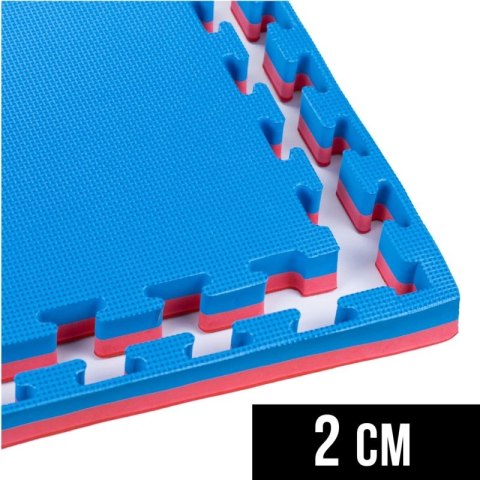 Mata do ćwiczeń z Ceryfikatem Bezpieczeństwa - Puzzle 1x1m - Tatami 2 cm DBX Bushido