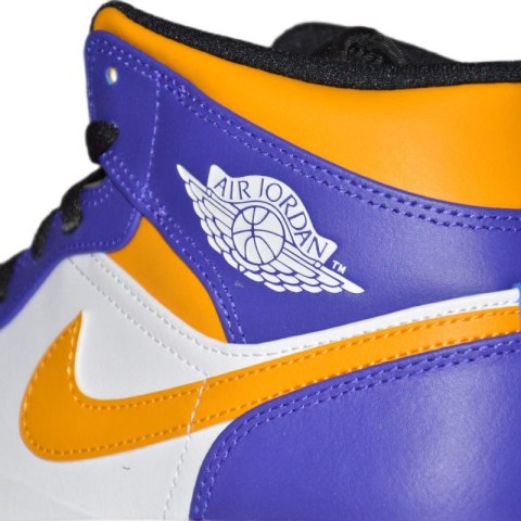 Buty Air Jordan 1 MID Sneakersy Los Angeles Lakers LA - DQ8426-517