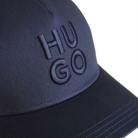 Czapka z daszkiem bejsbolówka Hugo Boss Jude-Stacked Granatowa - 50533409-405