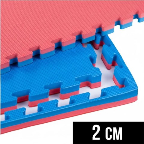 Mata do ćwiczeń z Ceryfikatem Bezpieczeństwa - Puzzle 1x1m - Tatami 2 cm DBX Bushido