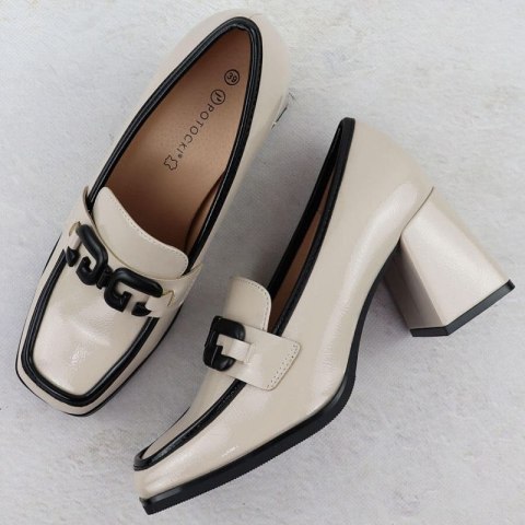 Półbuty na słupku Potocki W SZ12553 WOL289B Potocki