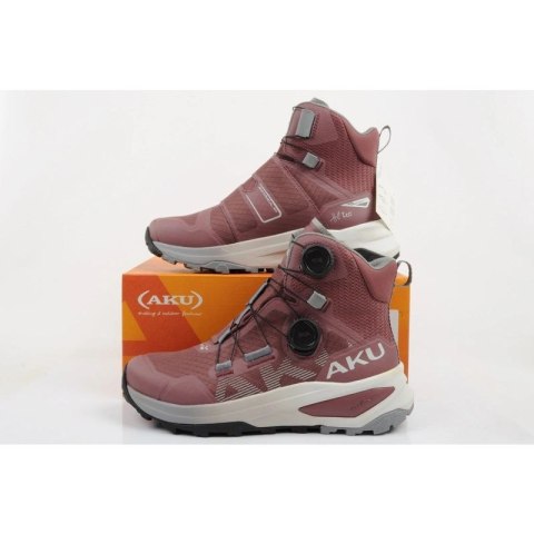 Aku buty damskie sportowe trekkingowe Furiosa BOA GTX Vibram modne różowe szare