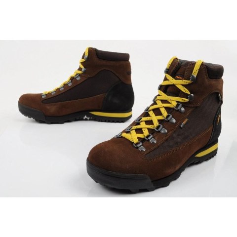 Aku buty sportowe trekkingowe damskie Slope GTX skórzane za kostkę brązowe