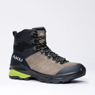 Aku buty sportowe trekkingowe męskie Adapta Gore-tex skórzane czarne zielone
