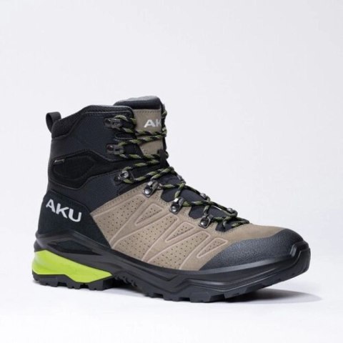 Aku buty sportowe trekkingowe męskie Adapta Gore-tex skórzane czarne zielone