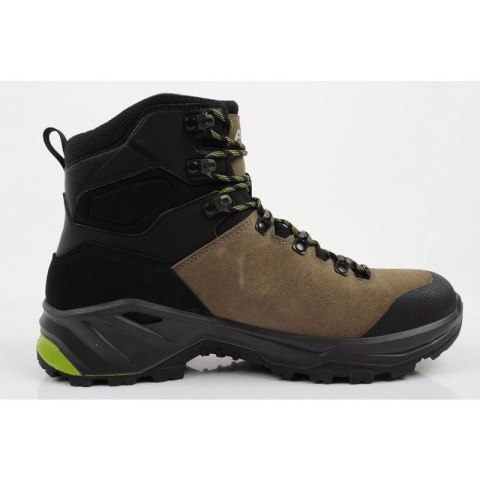 Aku buty sportowe trekkingowe męskie Adapta Gore-tex skórzane czarne zielone