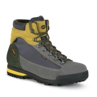 Aku buty sportowe trekkingowe męskie Slope GTX skórzane za kostkę szare żołte