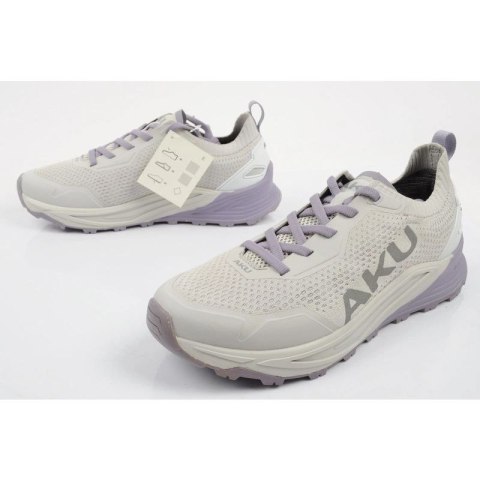 Aku buty trekkingowe damskie outdoorowe Aira wygodne turystyczne szare fioletowe