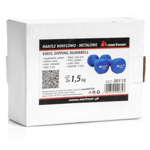 Hantle Meteor win-metal 2x1,5 kg niebieskie Meteor
