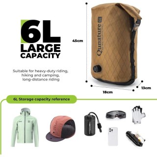 Qunature wodoszczelna torba z zaworem khaki 6l