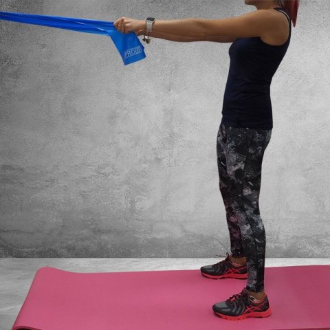 GUMA FITNESS PROFIT LONG MEDIUM 200x15x0,45cm niebieska DK 2227 PROfit