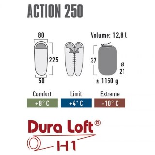 Śpiwór High Peak Action 250 (225x80x50cm) 26021 High Peak