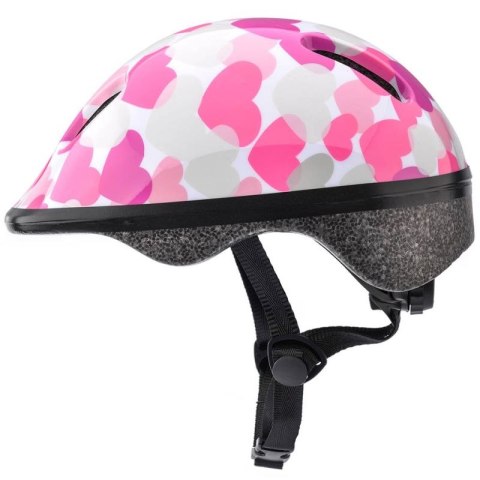 Kask rowerowy Meteor KS06 Hearts pink roz XS 44-48cm Jr 24818 Meteor