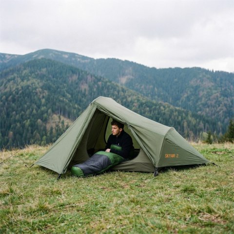 NC1705 ŚPIWÓR ULTRA LIGHT CZARNO-ZIELONY NILS CAMP NILS CAMP