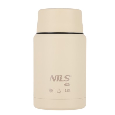 NC3807 TERMOS OBIADOWY 550ML BEŻOWY NILS CAMP NILS CAMP