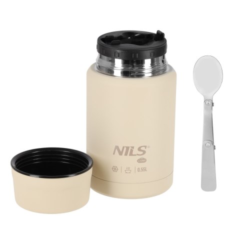 NC3807 TERMOS OBIADOWY 550ML BEŻOWY NILS CAMP NILS CAMP