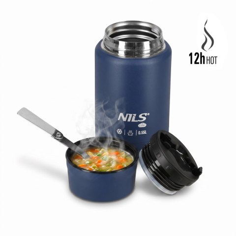 NC3807 TERMOS OBIADOWY 550ML NIEBIESKI NILS CAMP NILS CAMP