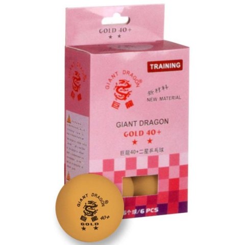 Piłeczki do ping ponga SMJ Gold Star 6 szt 8342 SMJ