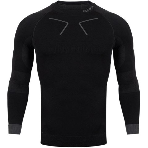 Koszulka termoaktywna Alpinus Tactical Base Layer czarno-szara M GT43219 Alpinus