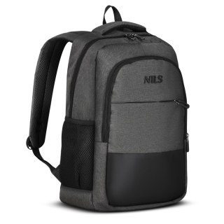 NC4503 PLECAK MIEJSKI Z USB SZARY NILS NILS CAMP