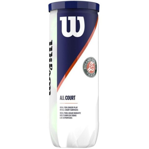 Piłki do tenisa ziemnego Wilson Roland Garros All Court 3 szt. WRT126400 Wilson