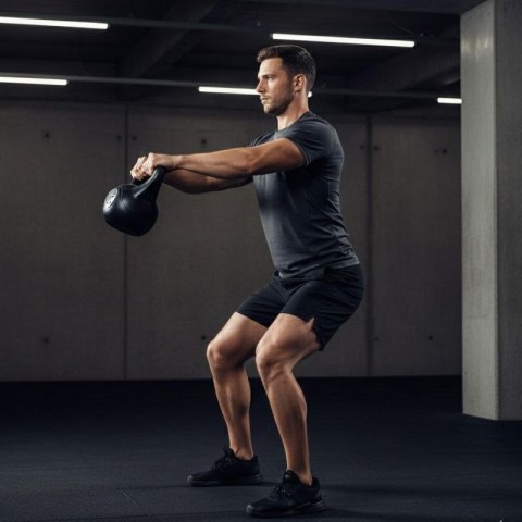 Hantla kompozytowa kettlebell 12 kg odważnik EB FIT 1025780