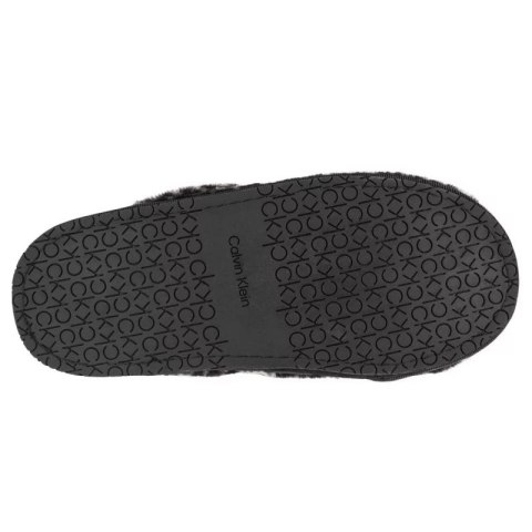 Kapcie Calvin Klein Slipper Mule Fur Mono W HW0HW00536-0GK Calvin Klein