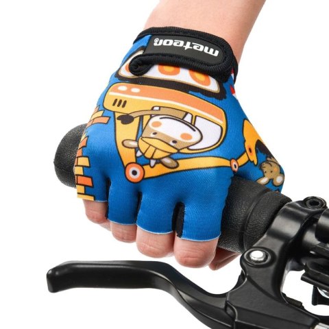 Rękawiczki rowerowe Meteor Teddy Builder Junior 26184-26185-26186 Meteor