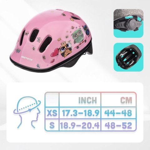 KASK ROWEROWY DZIECIĘCY METEOR KS06 little owl