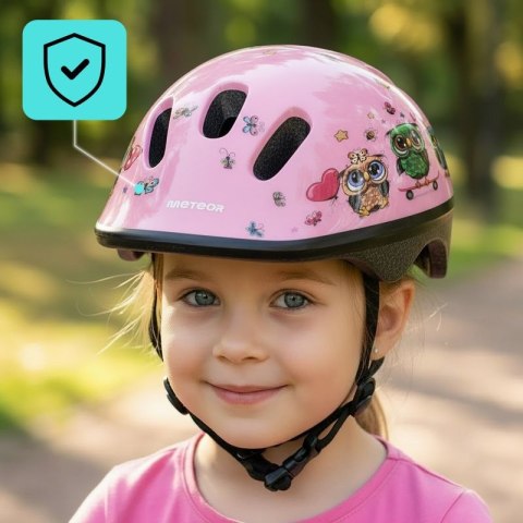KASK ROWEROWY DZIECIĘCY METEOR KS06 little owl