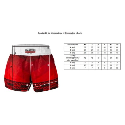 Spodenki Masters do kickboxingu Skb-W M 06654-02M Masters