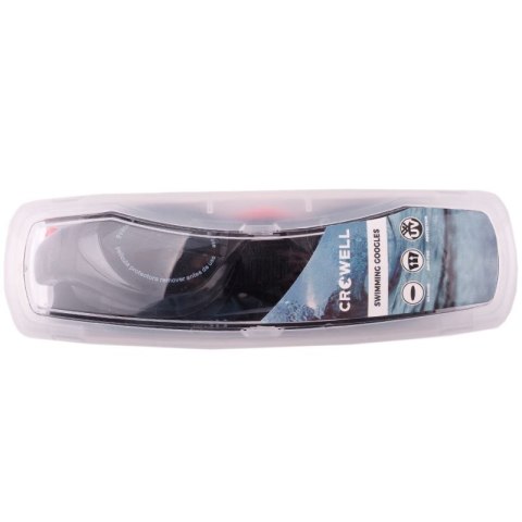 Okulary pływackie Crowell Splash Jr okul-splash-czarn-czerw Crowell