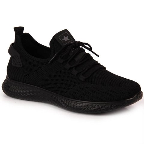 Buty sportowe tekstylne NEWS M EVE266A czarne Inny
