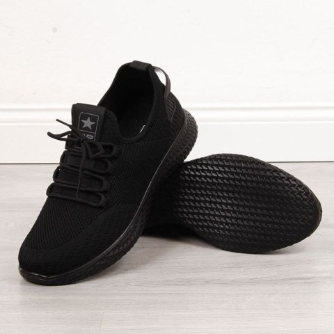 Buty sportowe tekstylne NEWS M EVE266A czarne Inny