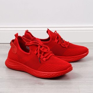 Buty sportowe tekstylne NEWS M EVE266B czerwone Inny