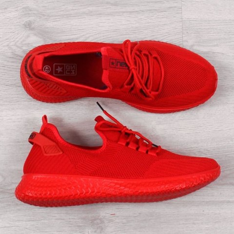 Buty sportowe tekstylne NEWS M EVE266B czerwone Inny