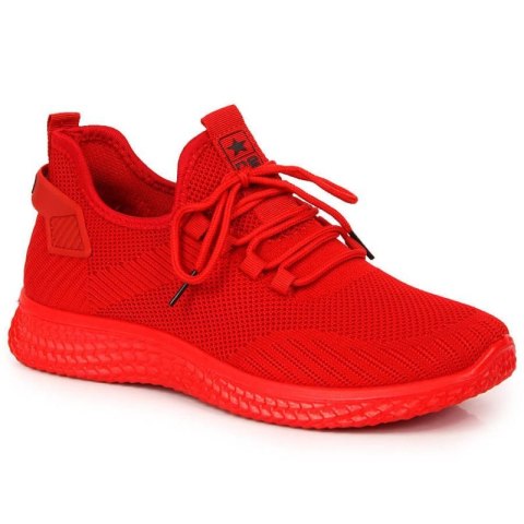 Buty sportowe tekstylne NEWS M EVE266B czerwone Inny