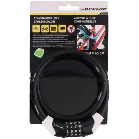 Zapięcie rowerowe Dunlop spiralne na szyfr 1042800 Dunlop