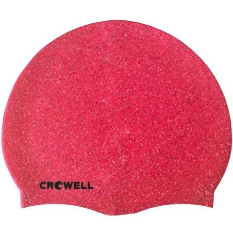Czepek pływacki silikonowy Crowell Recycling Pearl różowy kol.3 Crowell