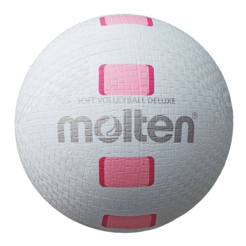 Piłka do siatkówki Molten Soft Volleyball Deluxe S2Y1550-WP Molten