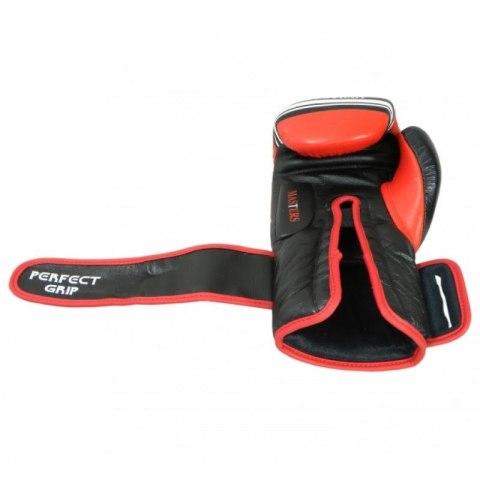 Rękawice bokserskie RBT-LF 14 oz czarno-czerwone MASTERS FIGHT EQUIPMENT