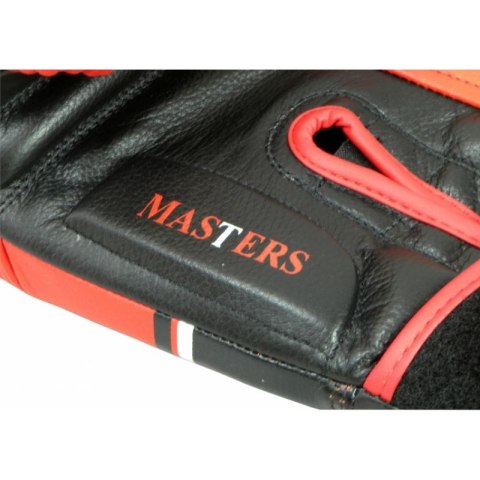 Rękawice bokserskie RBT-LF 14 oz czarno-czerwone MASTERS FIGHT EQUIPMENT